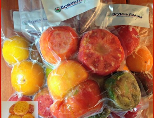 Flash-Frozen, Cored, Whole Heirloom Tomatoes!